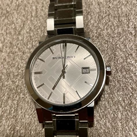 silver burberry watch|vintage Burberry watch.